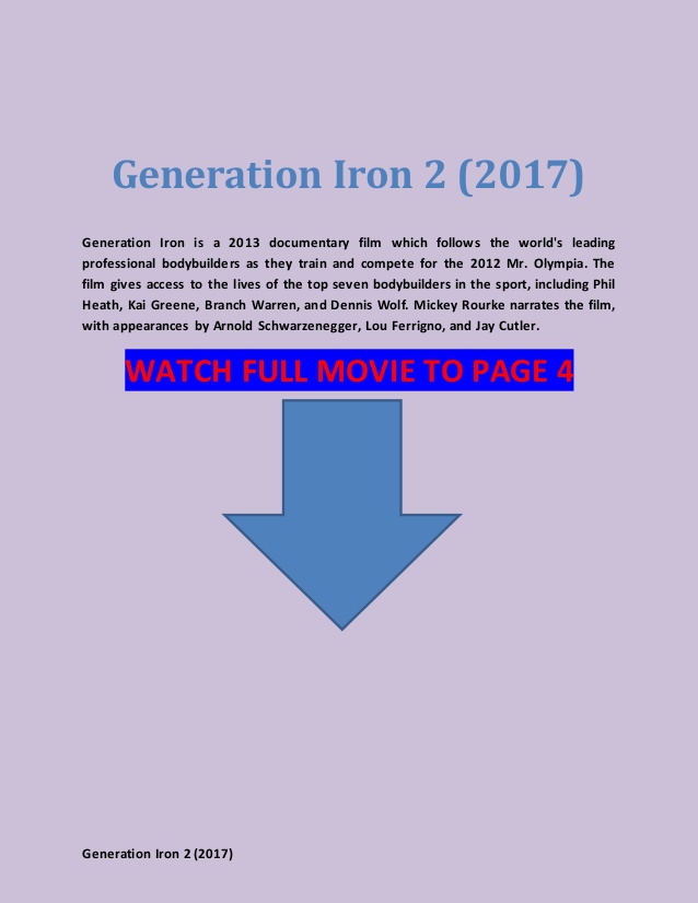 Generation Iron 2 Full Movie Download Torrent